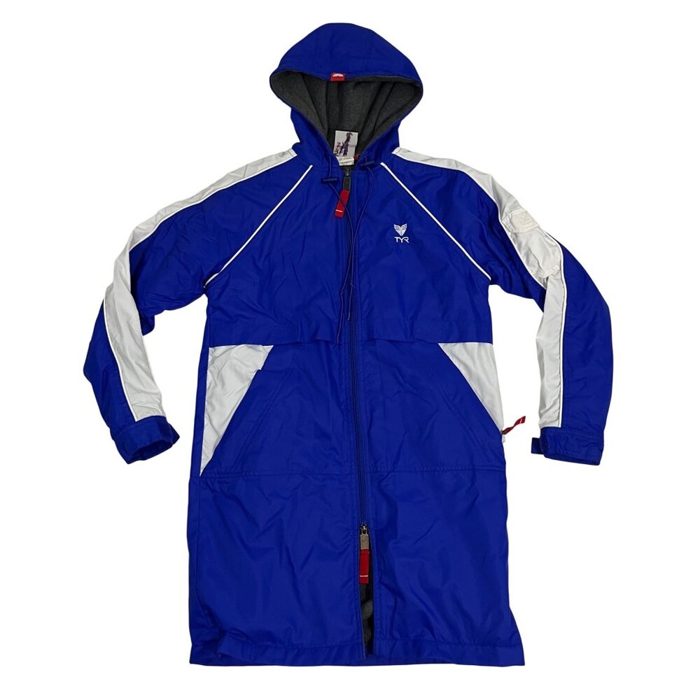 TYR Women's Snow Jacket in Royal Blue and White